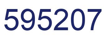 Número 595207 imagen azul