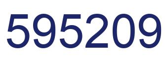 Number 595209 blue image