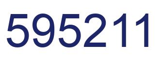 Number 595211 blue image