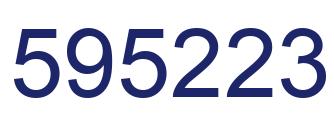 Número 595223 imagen azul