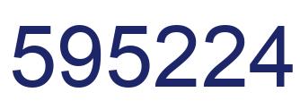 Número 595224 imagen azul