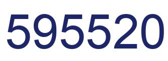 Number 595520 blue image