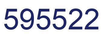 Number 595522 blue image
