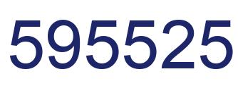 Number 595525 blue image