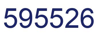 Number 595526 blue image