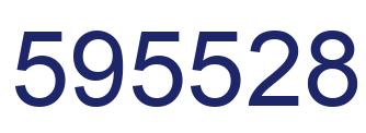 Number 595528 blue image