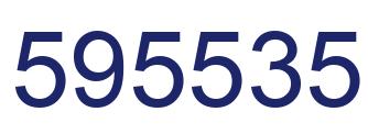 Number 595535 blue image