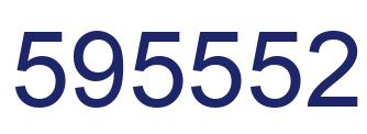 Number 595552 blue image