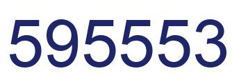 Number 595553 blue image