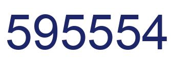 Number 595554 blue image