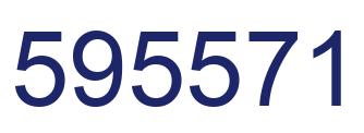 Number 595571 blue image