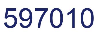 Número 597010 imagen azul