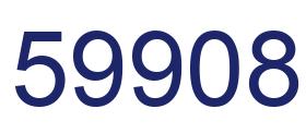 Número 59908 imagen azul