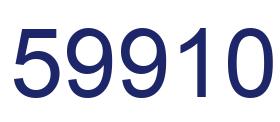 Número 59910 imagen azul