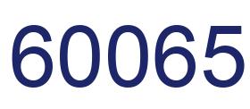 Número 60065 imagen azul