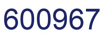 Number 600967 blue image