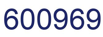 Number 600969 blue image