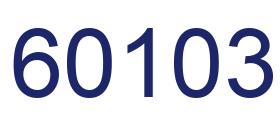 Número 60103 imagen azul