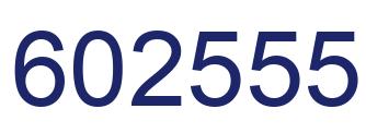 Number 602555 blue image