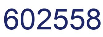 Number 602558 blue image