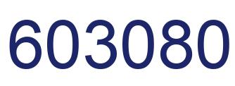 Número 603080 imagen azul