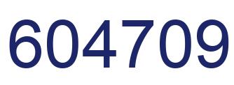 Number 604709 blue image