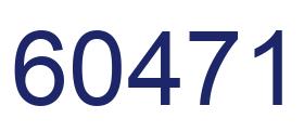 Number 60471 blue image