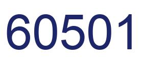 Número 60501 imagen azul