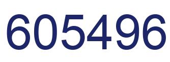Number 605496 blue image