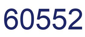 Número 60552 imagen azul