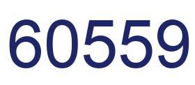 Número 60559 imagen azul