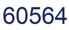 Número 60564 imagen azul