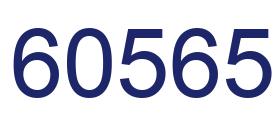 Número 60565 imagen azul