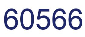 Número 60566 imagen azul