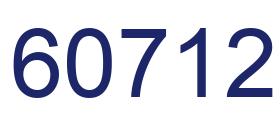 Número 60712 imagen azul
