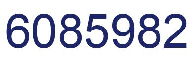 Number 6085982 blue image