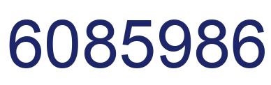 Number 6085986 blue image