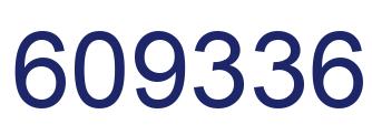 Number 609336 blue image