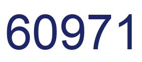Number 60971 blue image