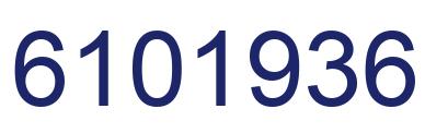 Number 6101936 blue image