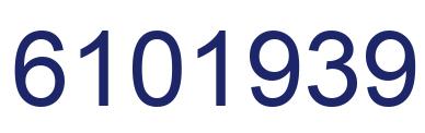 Number 6101939 blue image