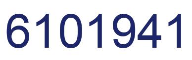 Number 6101941 blue image