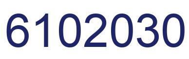 Number 6102030 blue image