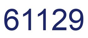 Número 61129 imagen azul