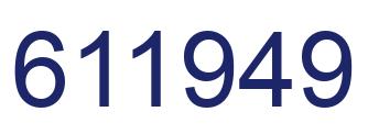 Number 611949 blue image