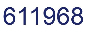 Número 611968 imagen azul
