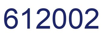 Number 612002 blue image