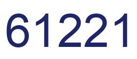 Number 61221 blue image
