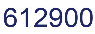 Number 612900 blue image