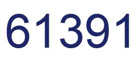 Number 61391 blue image